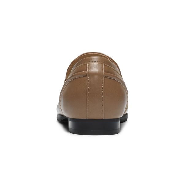 Women's Classic Horsebit Slip-On Loafers  - LIGHT COFFEE - 5